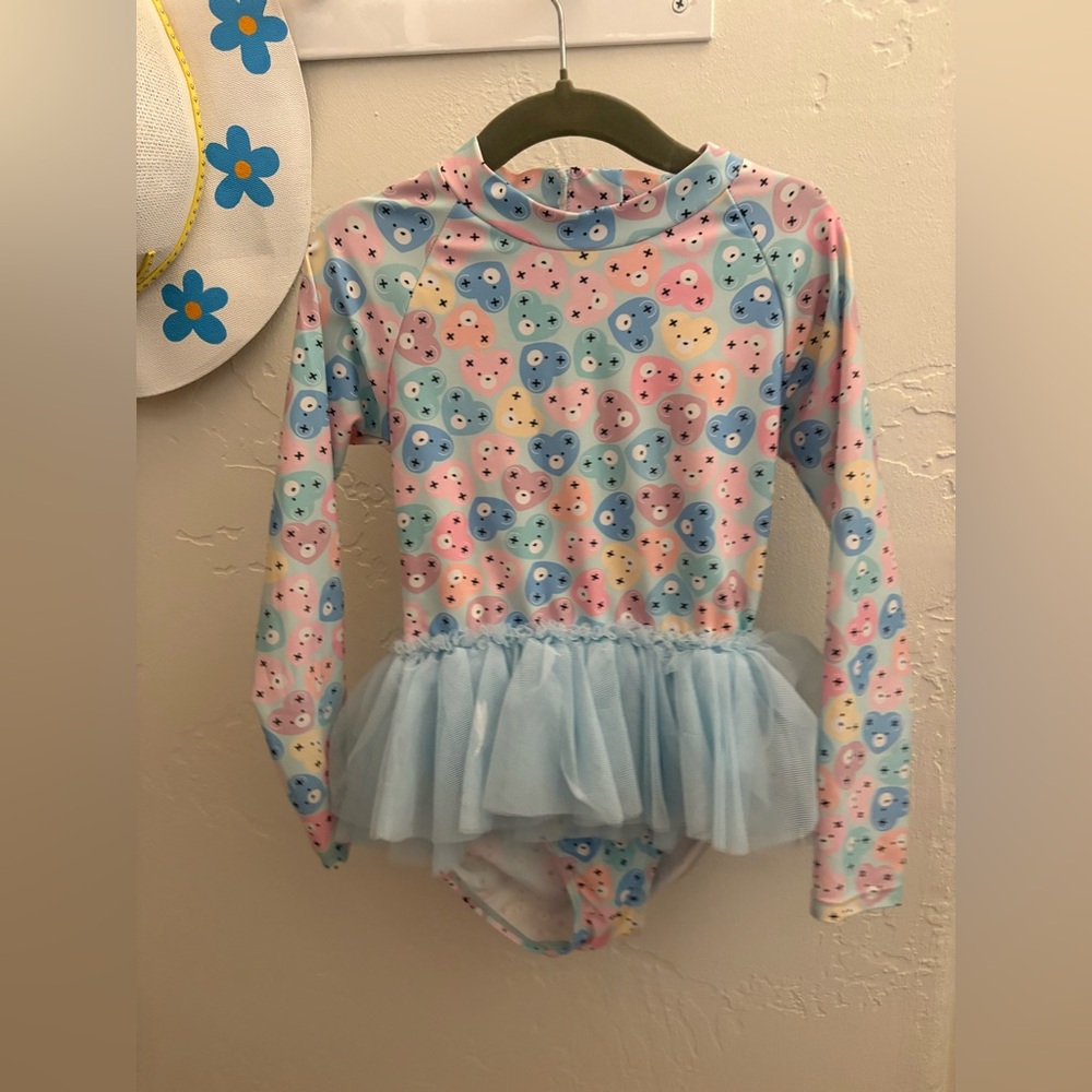 Huxbaby Tutu Long Sleeve Bathingsuit